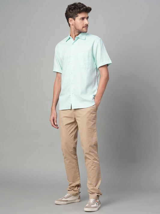 Men's Mint Cotton Excel Regular Fit Shirt