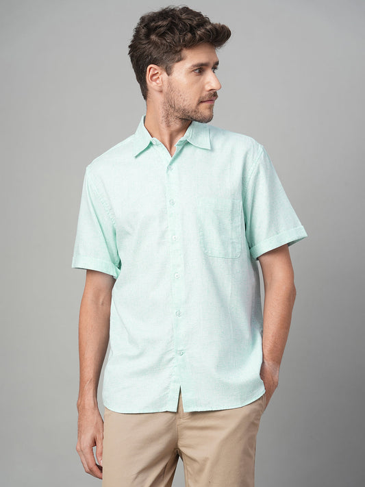 Men's Mint Cotton Excel Regular Fit Shirt